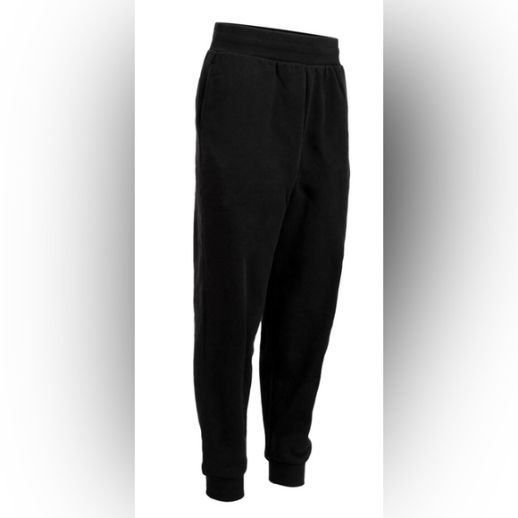 Puma Women’s Black High Waisted Joggers With Drawstring Waistband Medium NWT - Picture 1 of 11
